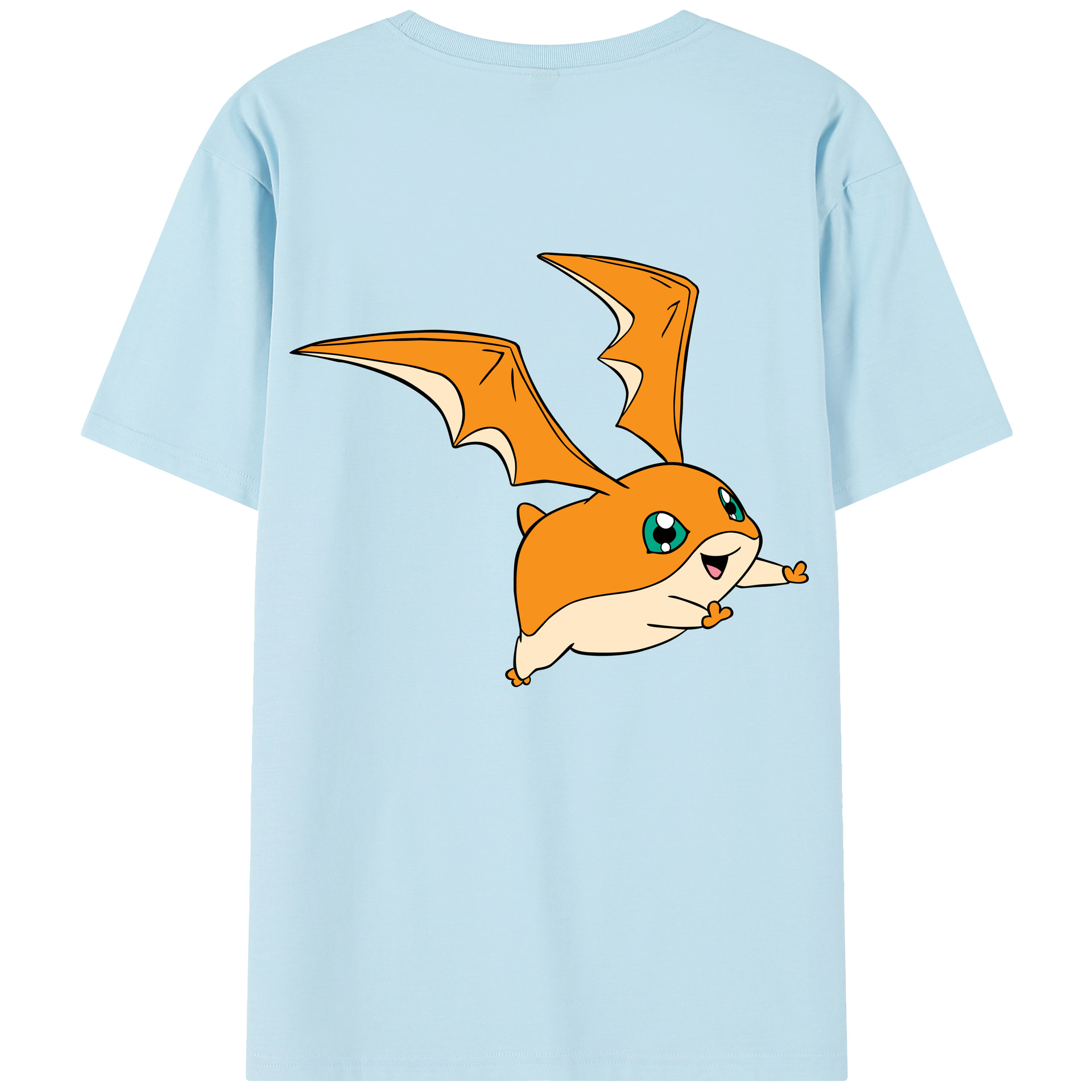 （画像用） Digimon デジタルモンスター/デジモン 綿100％半袖Tシャツ（背面プリント）